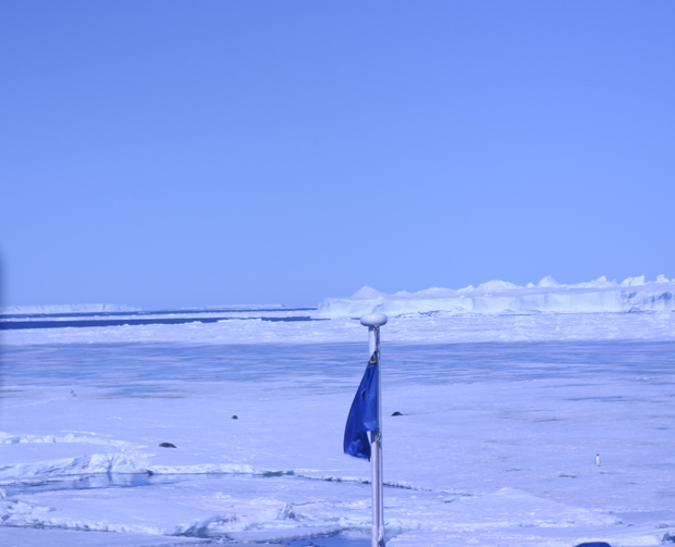 Ship Cutting Through Ice